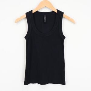 American Giant Women's Rib Tank Top Black Size XS